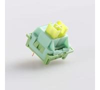 2Duck Outemu Silent Clicky Linear Tactile Switch, 3Pin Pre-Lubed RGB MX Stem Similaire Holy Panda Switch pour Clavier De Jeu Mécanique Personnalisé (Color : Lemon, Size : 110PCS)