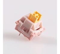 2Duck Outemu Silent Clicky Linear Tactile Switch, 3Pin Pre-Lubed RGB MX Stem Similaire Holy Panda Switch pour Clavier De Jeu Mécanique Personnalisé (Color : Peach, Size : 110PCS)