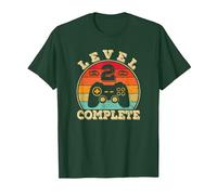 2e Anniversaire de Mariage 2 Ans de Mariage Level 2 Complete T-Shirt, Homme, Vert Forêt, S