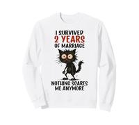 2e Anniversaire de Mariage, I Survived 2 Years of Marriage Sweatshirt