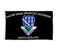 2E Bataillon Du 506E Régiment D'Infanterie Drapeau Jardin Drapeau De Bienvenue Imperméable Bannière De Cour Double Face Pour D'Intérieur Maison Pelouse 3X5 Ft