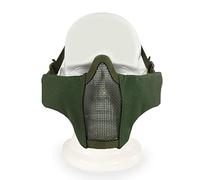 2EAGLE Accessoire Airsoft - Demi Masque de Protection Facial Stalker Gen.3- avec Grille métal et Renforts - Couleur Vert (OD)