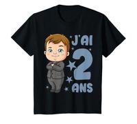 2ème anniversaire garçon 2 ans enfant garçons J'ai 2 ans T-Shirt