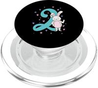 2ème Anniversaire Lapin fête d'anniversaire pour Enfant PopSockets PopGrip pour MagSafe