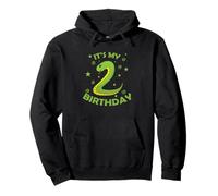 2ème Anniversaire Serpent en Tant Que Chiffre Enfant Fille Sweat à Capuche
