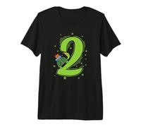 2ème Anniversaire Tortue Enfant Fille garçon T-Shirt Haut de Gamme