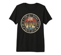 2ème Anniversaire Vintage Juin 2024 Retro Limited Edition T-Shirt Haut de Gamme