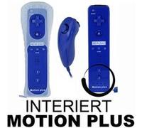2en 1 Manette Wiimote Controller intégré Motion Plus Nunchuk compatible avec Nintendo Wii bleu G