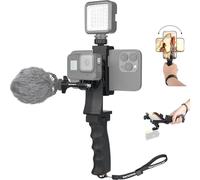 2En1 Ergonomique Hand Grip Stabilisateur Smartephone Caméra Sport Kit De Support Poignée Portable Pour Youtube Tiktok Voyage Video Vlog Compatible Avec Gopro Iphone - Micro/Video L[YIN4183826]