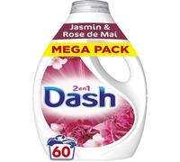 2en1 Lessive Liquide 60 Lavages,Jasmin et Rose de Mai,avec 3 SEMAINES DE FRAÎCHEUR* et Lenor,Fabriquée En France,2in1