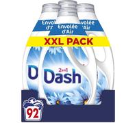 2en1 Lessive Liquide 92 Lavages,Envolée d’Air,avec 3 SEMAINES DE FRAÎCHEUR* et Lenor,Fabriquée En France,2in1