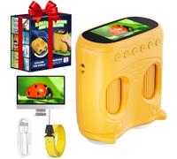 2en1 Microscope Numérique pour Enfants et Jumelles Enfant (Orange)