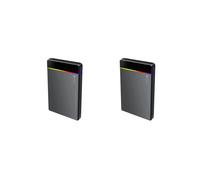2Ensemble Boîtier RVB pour Disque Dur Externe HDD/SSD 2,5 Pouces Type-C Vers USB 3.2 Gen1 5 Gbit/S, Sans Outil