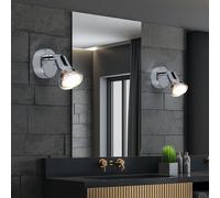 2er Ensemble LED Chrome Design Mur Spot Escalier Lampe Couloir Vestibule Lampe