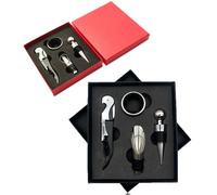 2er Pack 4-tlg. Vin Sommelier Set Avec Tire-Bouchon Flaschenausgießer Fermeture
