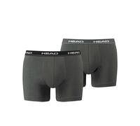 2er Pack Head Herren Boxershorts Basic Coton Mélangé Imprimé Uni