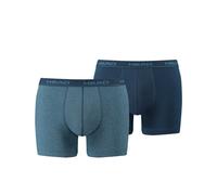 2er Pack Head Herren Boxershorts Basic Coton Mélangé Imprimé Uni