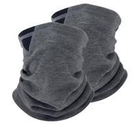 2er Pack Thermo Winter Loop Schal, Halswärmer Gaiter für Herren und Damen, Dehnbarer Schlauchschal, Winddichter Nackenwärmer für Laufen, Wandern, Radfahren, Skifahren, Motorrad - Dunkelgrau