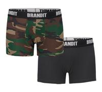 2er Paquet Brandit Boxer Logo Homme Short Rétro Slip Lot S-3XL