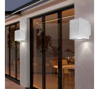 2er Set Design Eclairage Mural LED Terrain Extérieur Lxlxh 7,5x10,6x10cm
