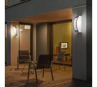 2er Set Extérieur Mur Lampes Inox Luminaire Jardin Éclairage Terrasse Lampes