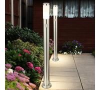 2er Set Extérieur sur Pied Support Lumières Inox Jardin Route Lampes Détecteur