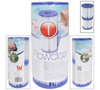 Bestway 58093 Lot de 2 Cartouches Type I Blanc