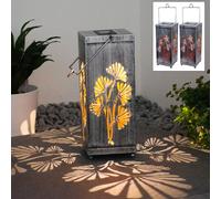 2er Set LED Pendues Solaire Lampes Véranda Extérieur Éclairage Balcon sur Pied
