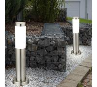 2er Set LED sur Pied Lampes 9,5 Watt Acier Inoxydable Lumières Grand Lumière
