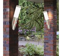 2er Set Mur Lampe Extérieur Inox Détecteur de Mouvement Jardin Entrée, Cour