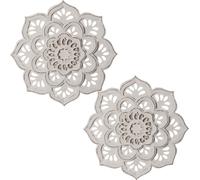 2er Set Oriental Wooden Wall Decoration Décorations murales