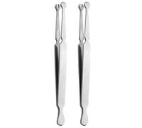 2er-Set Piercing-Kugelklemmen, 11,7 cm Edelstahlzangen, Schmuckzange mit präziser Positionierung, stabiler Halt für Labret, Ohr, Knorpel, Zunge, einfache Anwendung