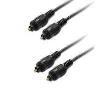Set de 2 câbles Toslink vers Toslink Adaptateur de connexion audio Équipement de connexion 1,5 mètre de long