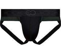 2EROS - Sous-vêtement String Hommes - AKTIV Pegasus Jockstrap Black/Green - 1x Taille L