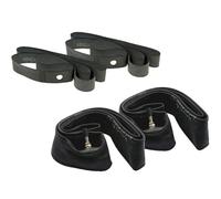 2EXTREME 2 chambres 2,75 x 17 + 2 rubans de jante compatible avec Puch Maxi | 2 3/4 par 17 pouces, valve droite; deux tubes, deux bandes KENDA incluses, compatible avec Kreidler, compatible avec Hercules