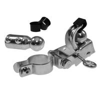 2EXTREME Attache Remorque Vélo sur Tige de Selle 25,4 31,8 mm - Attelage Remorque Velo Electrique Universel en Acier Galvanisé avec Adaptateur, Fixation Remorque VTT et Vélo de Ville