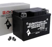 2EXTREME Batterie 12 V 5 Ah SLA4L-BS AGM compatible avec PEUGEOT Buxy 50 AC | Sans entretien, scellée et préchargée; numéros de comparaison 50411, 504011002; modèles: YB4L-B, YTX4L-BS, YTX5L-BS, GTX5L-BS