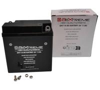 2EXTREME Batterie 6N11A-BS 6 V 11 Ah AGM 121×58×130 mm, compatible avec BMW R26, R27, Simson S50, S51, SR50, SR80, Heinkel Bella, MZ - batterie de démarrage moto sans entretien