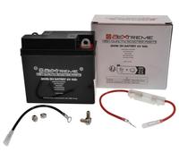 2EXTREME Batterie 6N4B-2A 6 V 4 Ah AGM 101×47×95 mm, compatible avec Yamaha DT50, DT175, DT250, RD50, RD80, Simson Schwalbe KR 51 51/50, Suzuki GT 80, TSX 50