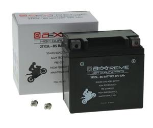 2EXTREME Batterie moto 12V 5Ah 2TX5L-BS compatible avec PIAGGIO Fly 50