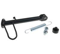 2EXTREME béquille latérale noire compatible avec PEUGEOT Speedfight 3/4 50 | Support pour scooter permettant un arrêt rapide sans lever l'engin sur le pied central; petit ressort à retour automatique