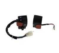 2EXTREME commande compatible avec Yamaha Aerox compatible avec MBK Nitro | Plastique noir rouge; 8 broches gauche 2 droite; route/croisement, clignotants, klaxon, démarreur électrique; câble à changer