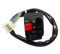 2EXTREME commutateur gauche 8 broches compatible avec RIEJU RR, MRX 50 AM6 | Pour clignotants, feux de route et croisement, avertisseur; convient à RS-2, RRX, SMX, MRT; noir, plastique, fiche huit pôles