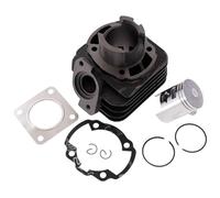 2EXTREME cylindre piston 50 cm³ deux temps compatible avec Kymco Curio, DJ | Pièce de rechange horizontale en fonte grise, munie du jeu de joints; compatible avec SYM DD, Fancy, Fiddle, Flash et Pure