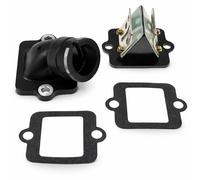 2EXTREME kit d'admission compatible avec Piaggio NRG, TPH, Zip, à membrane | Lot raccord aspiration, bloc de clapets, deux joints; codes comparatifs 82775R, 1A008824; prise 23 et passage 21 millimètres