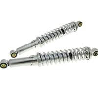 2EXTREME Lot d'amortisseurs réglables 300 mm chromé compatible avec Puch Condor 50 2-T AC, maxi S/N 50 2T AC