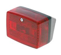 2EXTREME petit feu arrière compatible avec Puch Maxi, Automatico, pequena | Rouge, version compacte biseautée au dos, montage direct sur garde-boue; pour cyclomoteur de type cinquante centimètres cubes