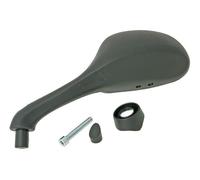 2EXTREME Rétroviseur gauche noir ovale compatible avec GILERA Typhoon, TPH | Côté conducteur, ébène, elliptique, plastique, non rabattable;référence CM073001;compatible avec PIAGGIO NRG Power DT,Purejet