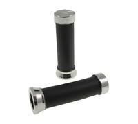 2EXTREME Revêtements Poignée guidon noir / ! Chrome, gauche 25mm droite 27mm intérieur compatible pour Scooter, Moto, universel