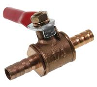 2EXTREME Robinet à boisseau sphérique en laiton, robinet d'essence, robinet de carburant 6 mm universel, idéal compatible pour scooter, moto, cyclomoteur, Vespa, quad - Pour essence, diesel, tuyaux à